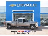 Mocha Steel Metallic Chevrolet Silverado 3500HD in 2012