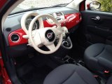 2012 Fiat 500 Pop Tessuto Grigio/Avorio (Grey/Ivory) Interior