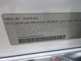 2014 Audi A8 L TDI quattro Info Tag