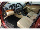 2009 Hyundai Sonata Limited Camel Interior