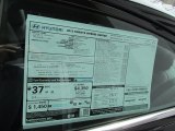 2013 Hyundai Sonata Hybrid Limited Window Sticker
