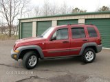 2005 Inferno Red Crystal Pearl Jeep Liberty Sport 4x4 #79712876