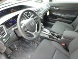 2013 Honda Civic LX Sedan Black Interior