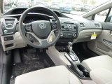 2013 Honda Civic LX Sedan Gray Interior