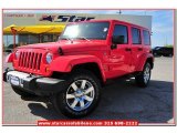 2013 Rock Lobster Red Jeep Wrangler Unlimited Sahara 4x4 #79713388