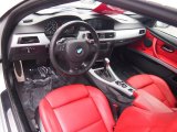 2010 BMW 3 Series 328i Convertible Coral Red/Black Dakota Leather Interior