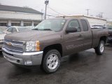 2013 Mocha Steel Metallic Chevrolet Silverado 1500 LT Extended Cab 4x4 #79814553