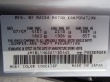 2010 MAZDA3 Color Code for Liquid Silver Metallic - Color Code: 38P