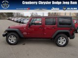 2013 Deep Cherry Red Crystal Pearl Jeep Wrangler Unlimited Sport S 4x4 #79813963