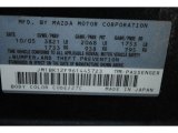 2006 MAZDA3 Color Code for Nordic Green Mica - Color Code: 27C