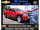 2009 Victory Red Chevrolet Silverado 1500 LT Extended Cab 4x4 #79814454