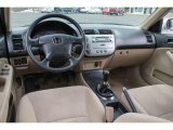 2003 Honda Civic Hybrid Sedan Beige Interior