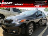 2012 Crystal Black Pearl Honda Civic Si Sedan #79872237