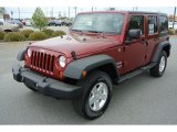 2013 Deep Cherry Red Crystal Pearl Jeep Wrangler Unlimited Sport S 4x4 #79872622