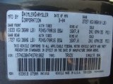 2004 Dakota Color Code for Graphite Metallic - Color Code: PDR