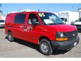 2005 Victory Red Chevrolet Express 3500 Commercial Van #79872058