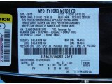 2013 MKZ Color Code for Tuxedo Black - Color Code: UH