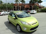 2011 Lime Squeeze Metallic Ford Fiesta SES Hatchback #79872143