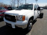 2013 Summit White GMC Sierra 3500HD Crew Cab 4x4 Chassis #79872536