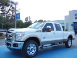 2013 White Platinum Metallic Tri-Coat Ford F350 Super Duty Lariat Crew Cab 4x4 #79949623