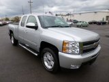 2011 Sheer Silver Metallic Chevrolet Silverado 1500 LTZ Extended Cab 4x4 #79950573