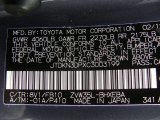 2012 Prius Plug-in Color Code for Winter Gray Metallic - Color Code: 8V1