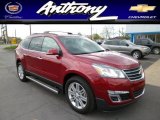 2013 Crystal Red Tintcoat Chevrolet Traverse LT AWD #79950512