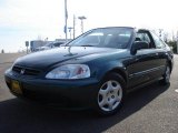 1999 Clover Green Pearl Honda Civic EX Coupe #7964578