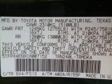 2012 Tacoma Color Code for Spruce Green Mica - Color Code: 6V4