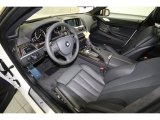 2014 BMW 6 Series 650i Gran Coupe Black Interior
