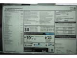 2013 BMW 7 Series 750Li Sedan Window Sticker