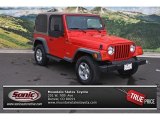 2002 Flame Red Jeep Wrangler X 4x4 #80041534