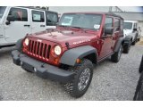 Deep Cherry Red Crystal Pearl Jeep Wrangler Unlimited in 2013