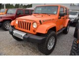 2013 Crush Orange Jeep Wrangler Unlimited Sahara 4x4 #80076015