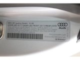 2009 Audi R8 4.2 FSI quattro Info Tag