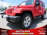 2013 Rock Lobster Red Jeep Wrangler Unlimited Sahara 4x4 #80075979
