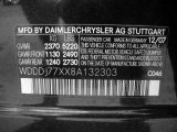 2008 CLS Color Code for designo Platinum Black Metallic - Color Code: 046