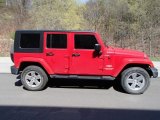 2010 Flame Red Jeep Wrangler Unlimited Sahara 4x4 #80076072