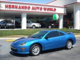 2002 Chrome Blue Pearl Mitsubishi Eclipse GS Coupe #7972262