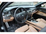 2011 BMW 7 Series 750i xDrive Sedan Light Saddle Interior