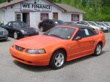 2004 Competition Orange Ford Mustang V6 Convertible #80117872