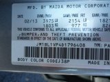 2013 MAZDA3 Color Code for Liquid Silver Metallic - Color Code: 38P