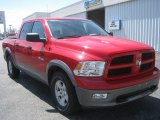 Flame Red Dodge Ram 1500 in 2010