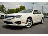 White Suede Ford Fusion in 2012