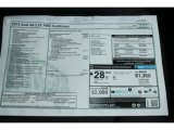 2013 Audi A6 2.0T Sedan Window Sticker