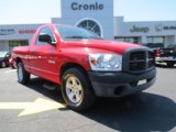 2008 Flame Red Dodge Ram 1500 ST Regular Cab #80290307