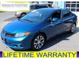 2012 Dyno Blue Pearl Honda Civic Si Sedan #80290111