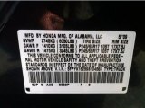 2009 Ridgeline Color Code for Bali Blue Pearl - Color Code: B552P