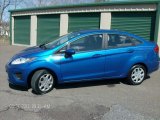 2011 Blue Flame Metallic Ford Fiesta SE Sedan #80290108