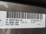 2011 Charger Color Code for Tungsten Metallic - Color Code: PDM